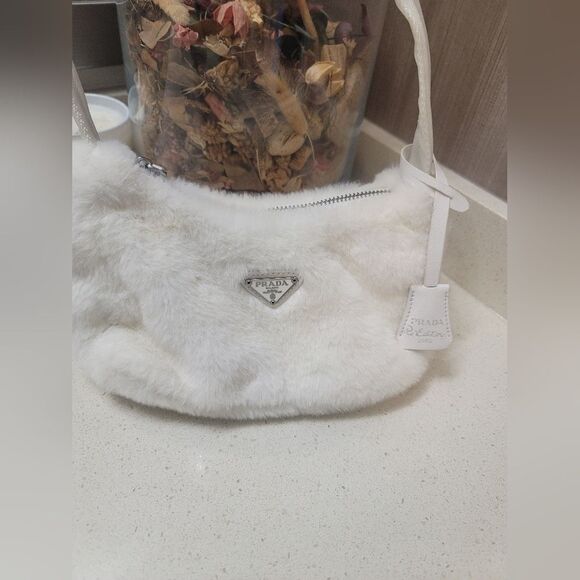 Prada Re-Edition 2005 Faux Fur Shoulder Bag Mini - Picture 2 of 11
